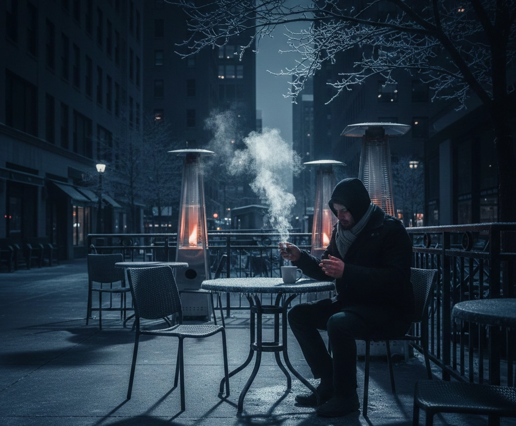 Kafes gia kapnistes- serviretai pagomenos, opos ki i psyhi sou