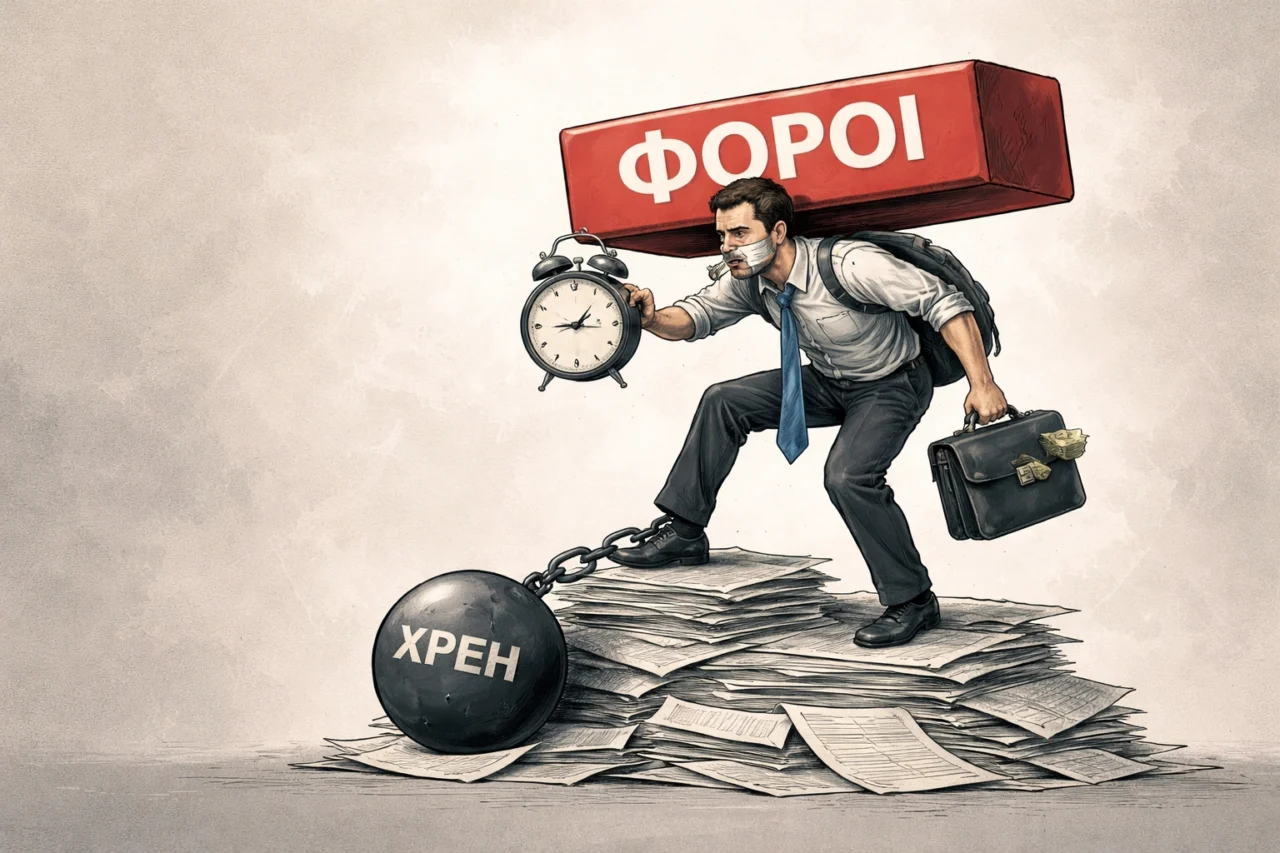 Ziteitai epaggelmatias na antexei ta panta na min milaei kai na plironei ki apo pano