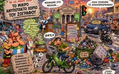 Το Χωριό Μπήκε στο Μέλλον αλλά Ξέχασε να Μετακινήσει το Διπλοπαρκαρισμένο.