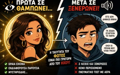 Το Φως Φτάνει Πρώτο. Δυστυχώς μετά Φτάνει και ο Ήχος.