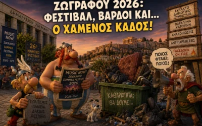 Ανασκόπηση Εβδομάδας: Στο ανυπότακτο χωριό του Ζωγράφου, οι βάρδοι τραγουδούν και οι κάτοικοι κυνηγούν τον χαμένο κάδο
