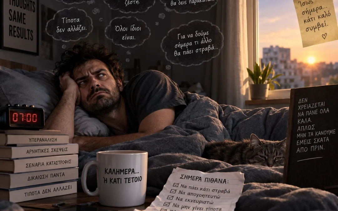 Δεν είμαι μίζερος. Απλώς έχω καταλάβει ότι όλα θα πάνε σκ@τ@.