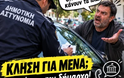 ΔΗΜΟΤΙΚΗ ΑΣΤΥΝΟΜΙΑ ΔΗΜΟΣ ΖΩΓΡΑΦΟΥ. Εμένα βρήκαν; Όλοι οι άλλοι κάνουν τα ίδια!